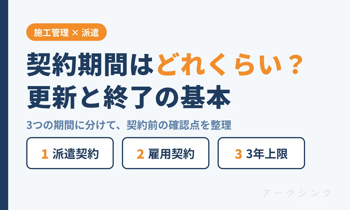 派遣の契約期間