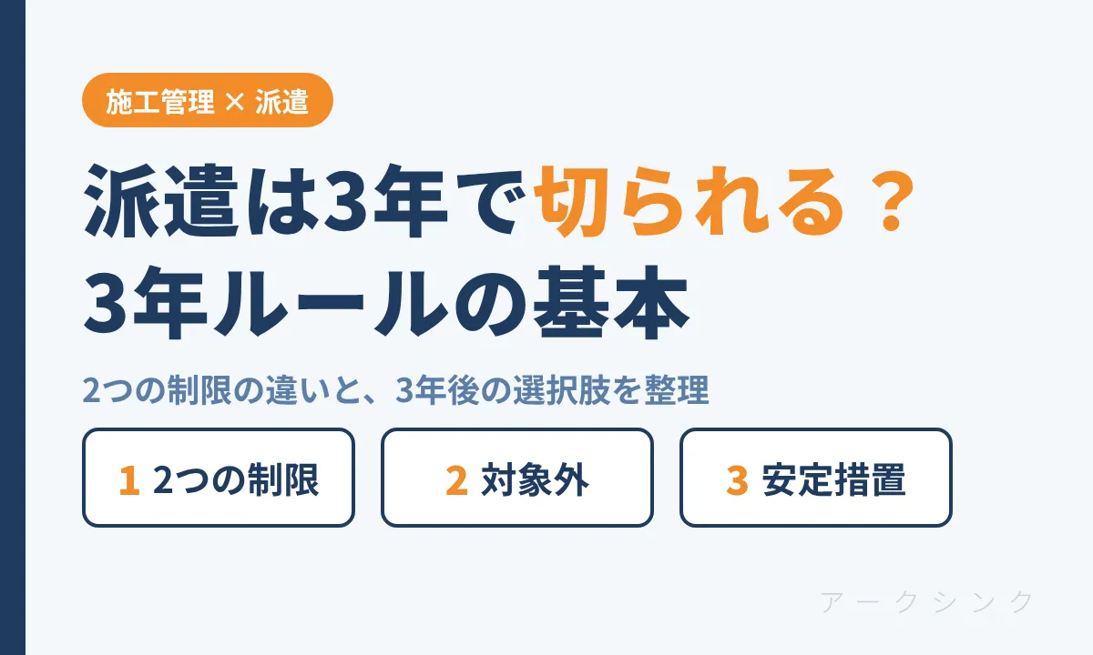 派遣の3年ルール